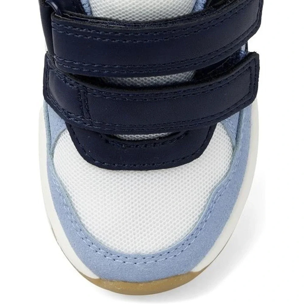 Gymboree Boys Kids Size 3 Colorblock Sneakers Little Essentials Blue Hook & Loop